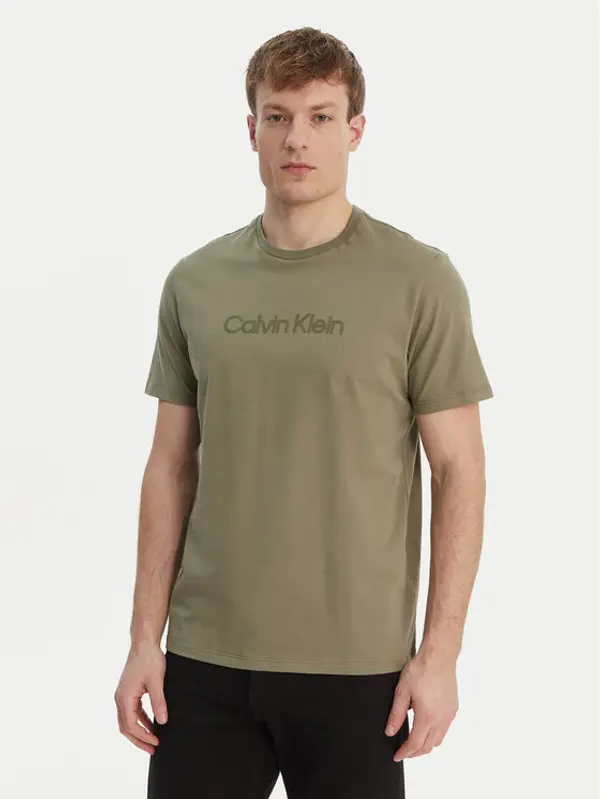 Calvin Klein Calvin Klein T-shirt LV04LF810G Zelena Regular Fit