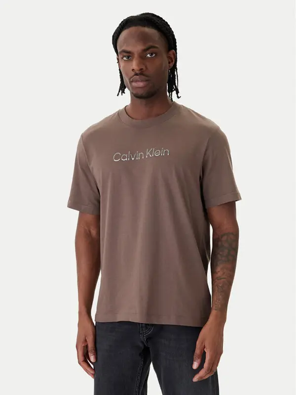 Calvin Klein Calvin Klein T-shirt LV04LF813G Bež Regular Fit