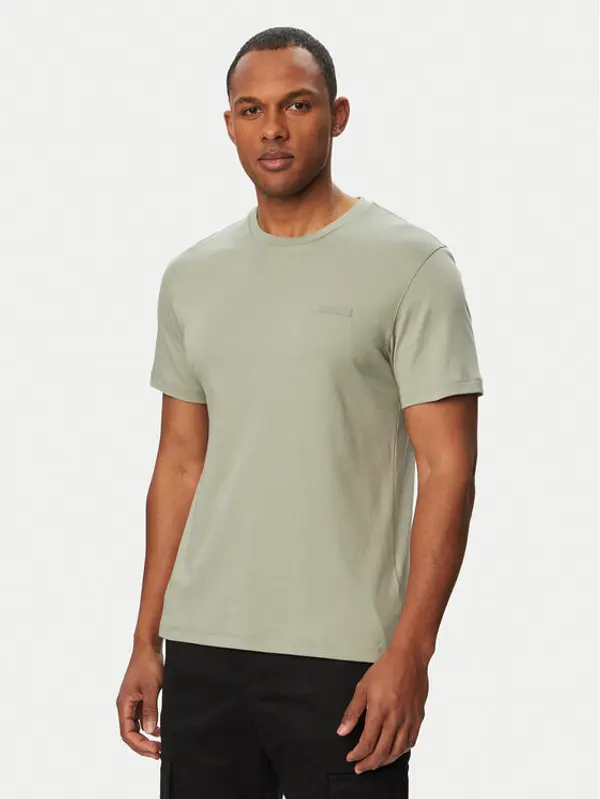 Calvin Klein Calvin Klein T-shirt LV04LG222G Kaki Slim Fit
