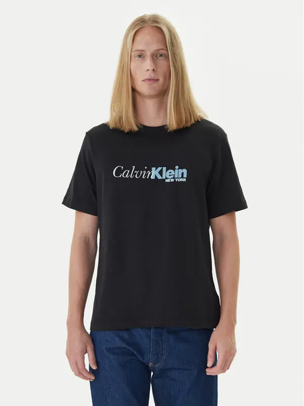 Calvin Klein Calvin Klein T-shirt LV04RD822G Crna Regular Fit