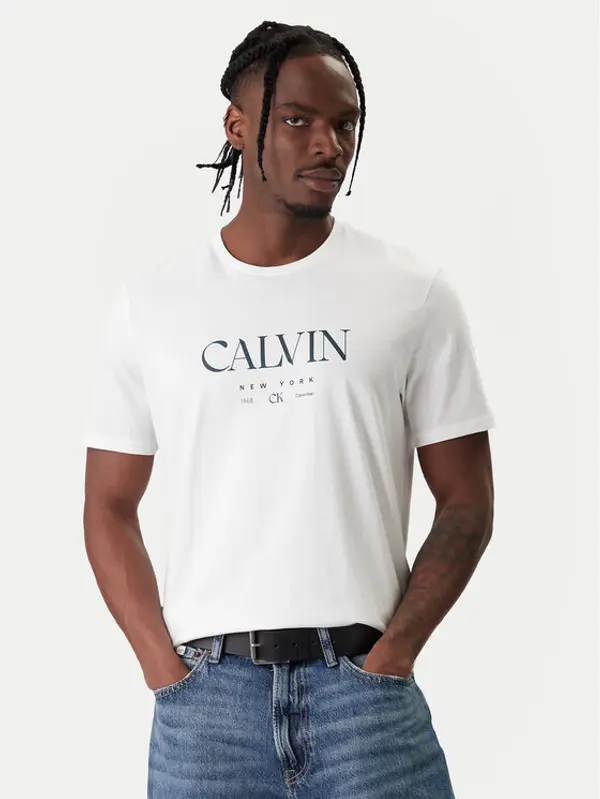 Calvin Klein Calvin Klein T-shirt LV04RE807G Bijela Regular Fit