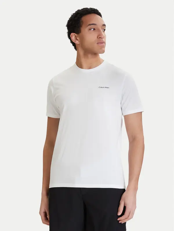 Calvin Klein Calvin Klein T-shirt Micro Logo LV04LC255G Bijela Regular Fit