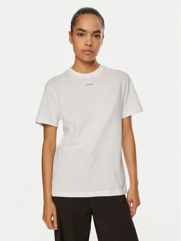 Calvin Klein Calvin Klein T-shirt Nano Logo K20K207519 Bijela Regular Fit