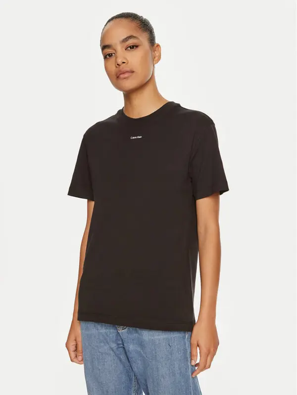 Calvin Klein Calvin Klein T-shirt Nano Logo K20K207519 Crna Regular Fit
