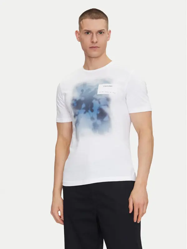 Calvin Klein Calvin Klein T-shirt Photo Print K10K114157 Bijela Regular Fit