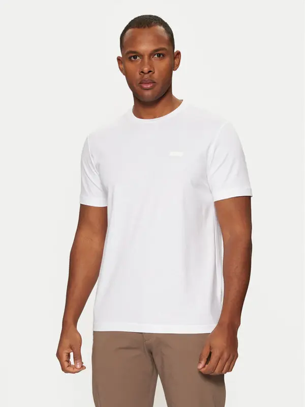 Calvin Klein Calvin Klein T-shirt Smooth Cotton T-Shirt K10K112229 Bijela Regular Fit