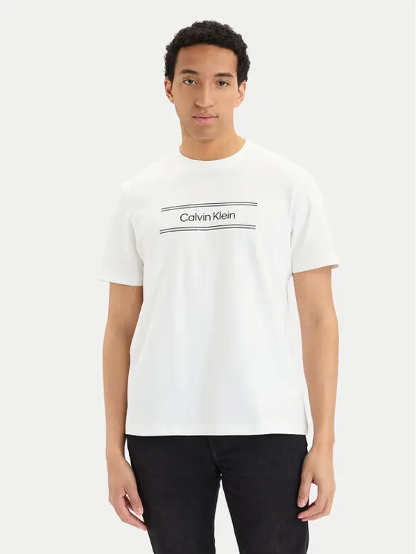 Calvin Klein Calvin Klein T-shirt SS 20s EU LV04LG813G Bijela Regular Fit