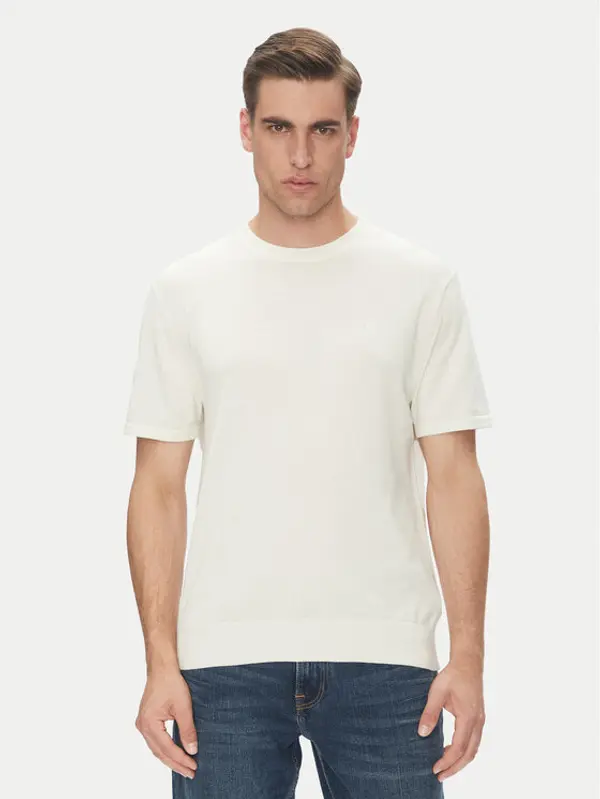 Calvin Klein Calvin Klein T-shirt Supima LV04LC333G Écru Regular Fit