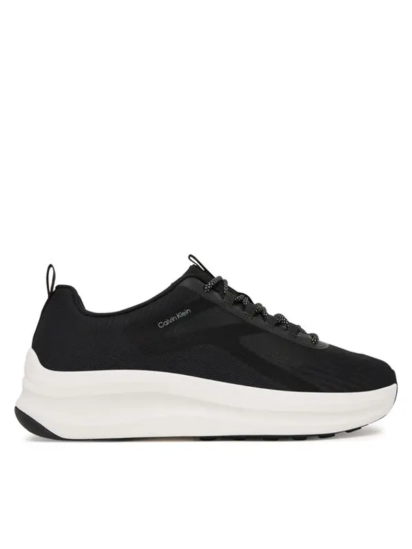 Calvin Klein Calvin Klein Tenisice Andrea - Chunky Ck Stripe Runner Trainers HM0HM02158 Crna