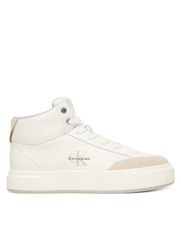 Calvin Klein Calvin Klein Tenisice Basket Cups High Laceup Lth Mix YW0YW02024 Bijela