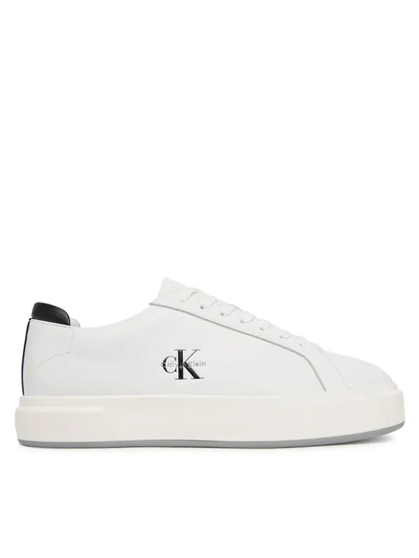 Calvin Klein Calvin Klein Tenisice Basket Cupsole Laceup Lth Ml YM0YM01460 Bijela