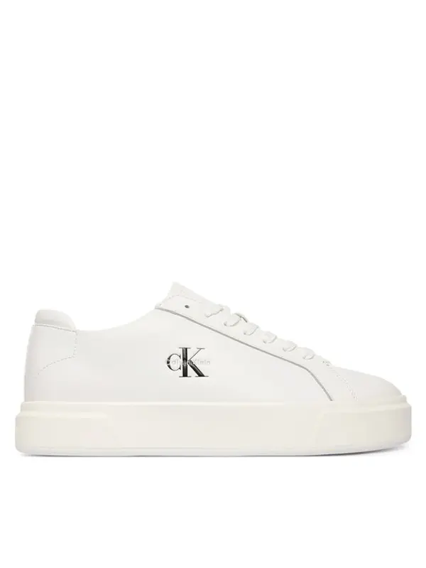 Calvin Klein Calvin Klein Tenisice Basket Cupsole Laceup Lth Ml YM0YM01460 Bijela