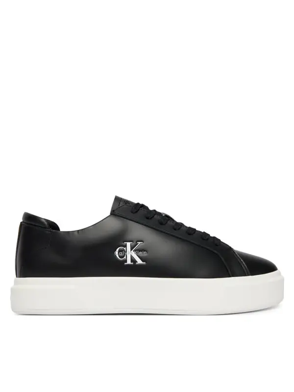 Calvin Klein Calvin Klein Tenisice Basket Cupsole Laceup Lth Ml YM0YM01460 Crna