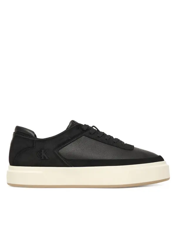 Calvin Klein Calvin Klein Tenisice Basket Cupsole Laceup Lth-Nu YM0YM01354 Crna