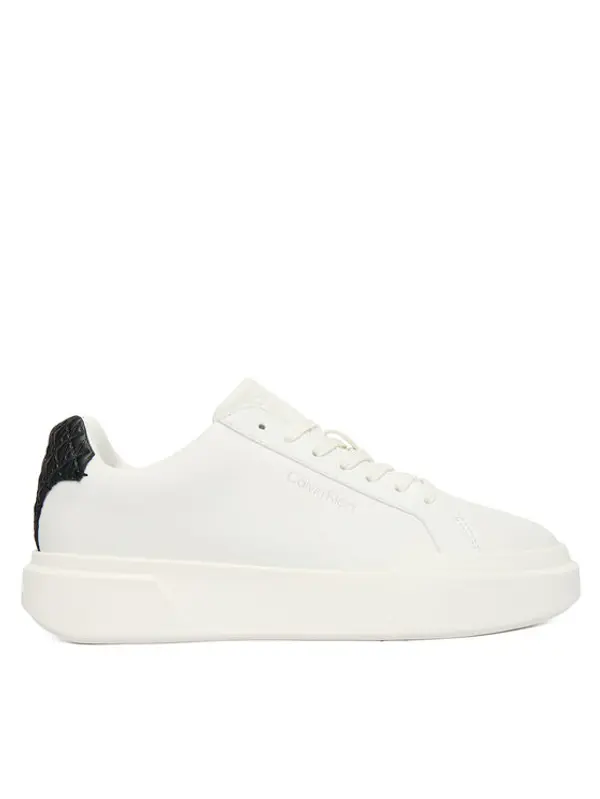 Calvin Klein Calvin Klein Tenisice Chunky Cupsole Laceup Lth Bt Aop YW0YW02036 Bijela