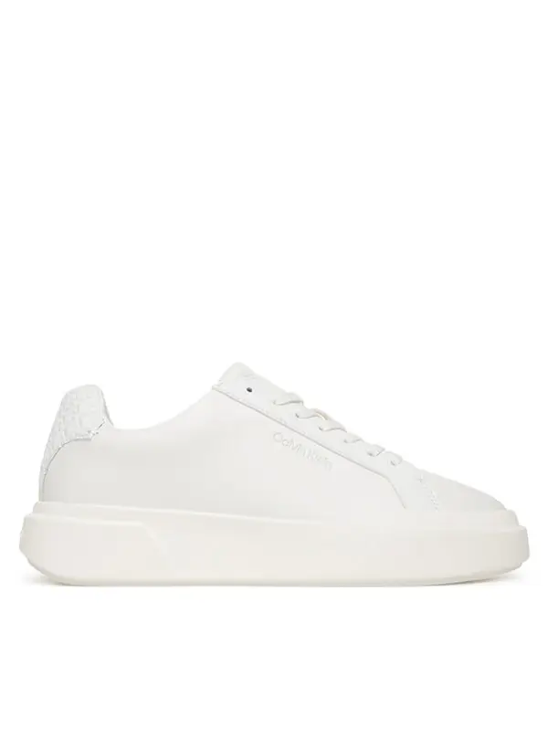 Calvin Klein Calvin Klein Tenisice Chunky Cupsole Laceup Lth Bt Aop YW0YW02036 Bijela