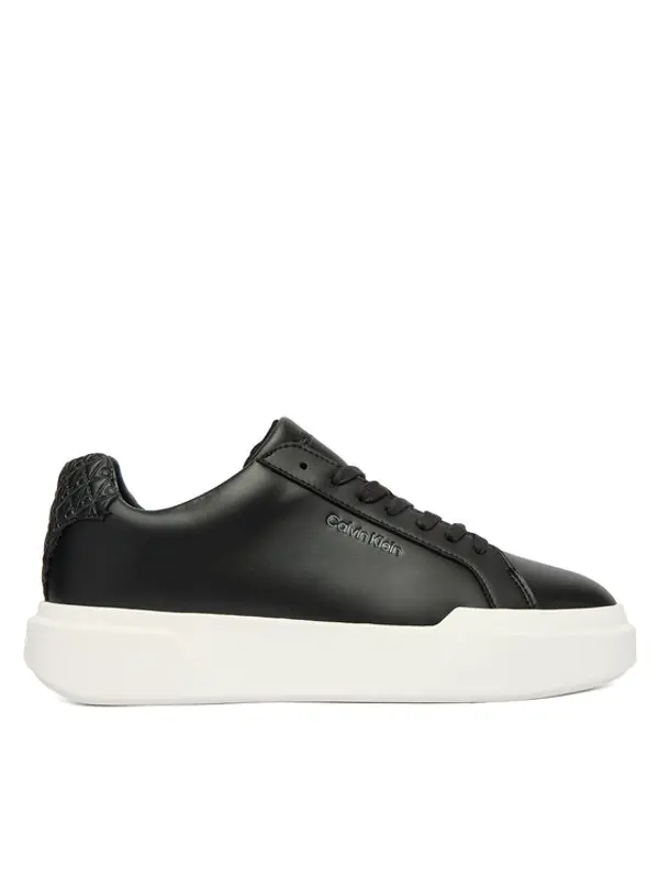 Calvin Klein Calvin Klein Tenisice Chunky Cupsole Laceup Lth Bt Aop YW0YW02036 Crna