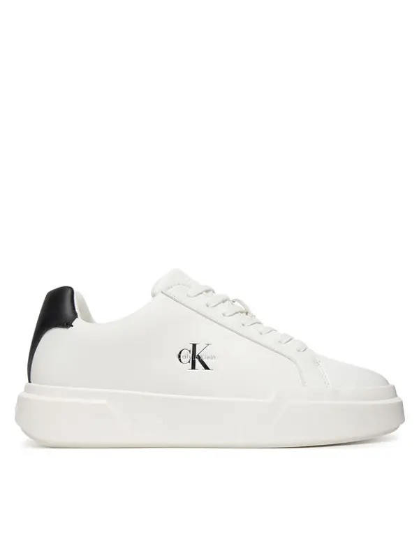 Calvin Klein Calvin Klein Tenisice Chunky Cupsole Laceup Lth Ml YW0YW01947 Bijela