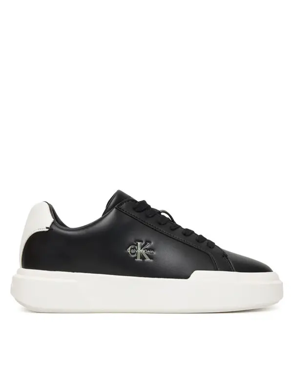 Calvin Klein Calvin Klein Tenisice Chunky Cupsole Laceup Lth Ml YW0YW01947 Crna