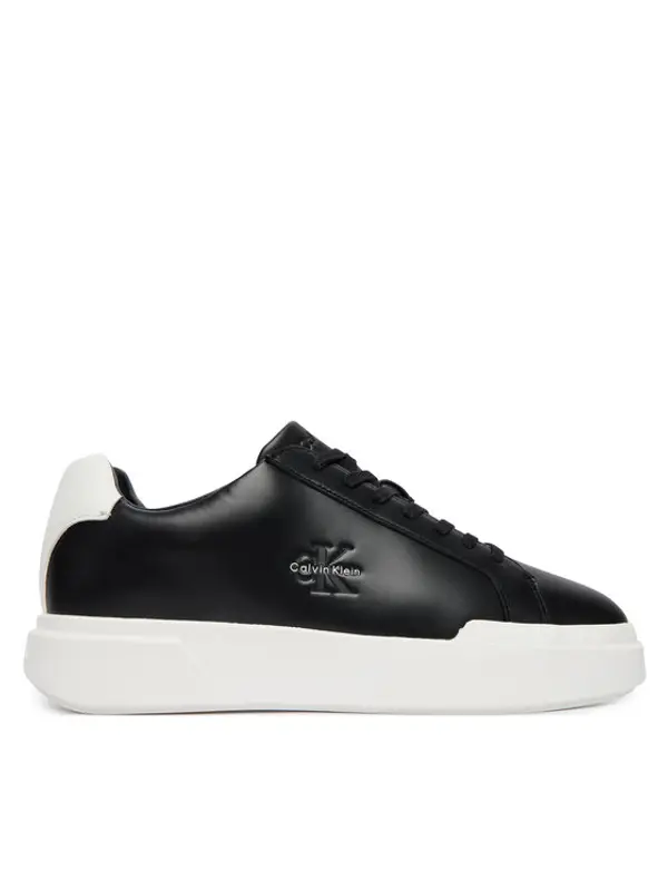 Calvin Klein Calvin Klein Tenisice Chunky Cupsole Laceup Lth YM0YM01344 Crna