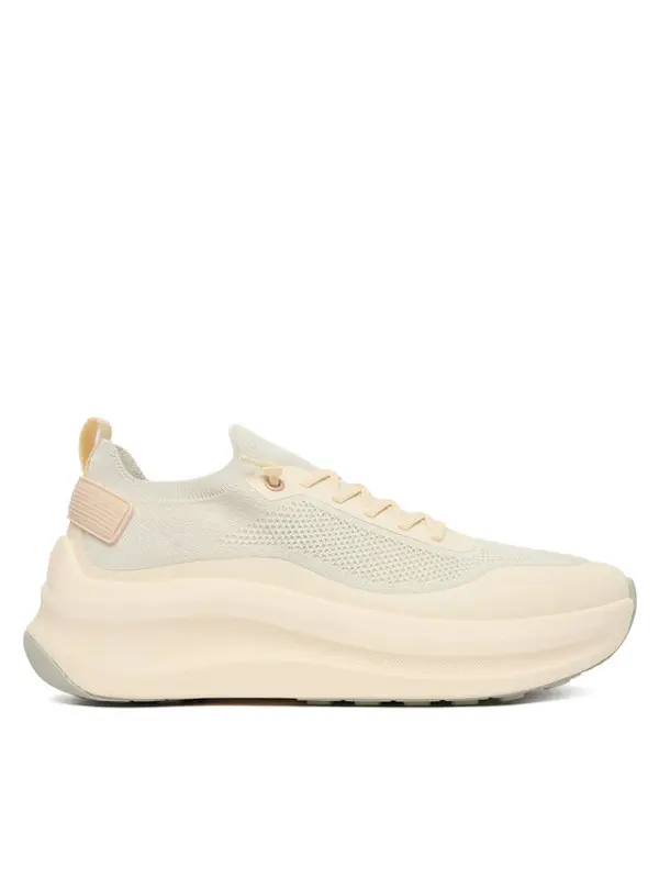 Calvin Klein Calvin Klein Tenisice Chunky Runner Lace Up Sock Knit YW0YW02033 Écru