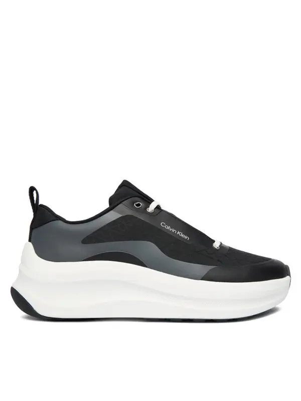 Calvin Klein Calvin Klein Tenisice Chunky Runner Laceup Mix Aop YW0YW02077 Crna