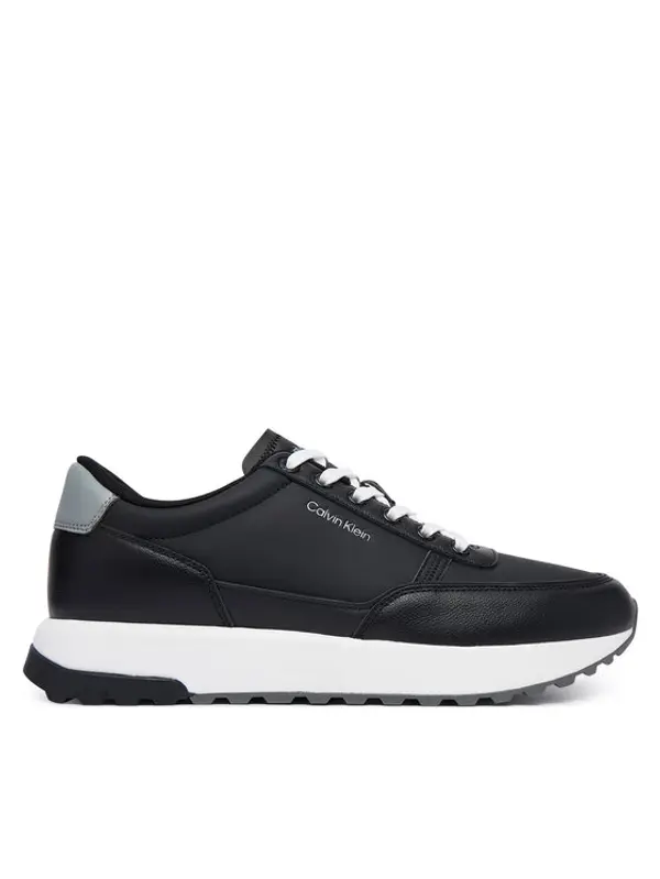 Calvin Klein Calvin Klein Tenisice City Runner Laceup Lth Mix HM0HM02214 Crna