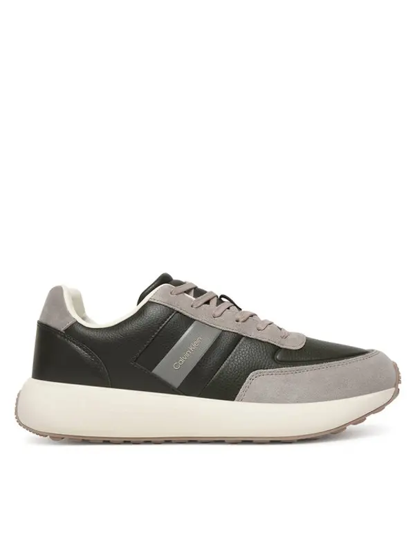 Calvin Klein Calvin Klein Tenisice City Runner Laceup Tape Lth HM0HM02033 Crna