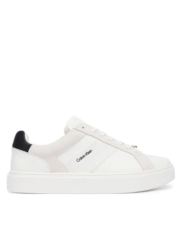 Calvin Klein Calvin Klein Tenisice Classic Cupsole Laceup Tape Lth YM0YM01430 Bijela