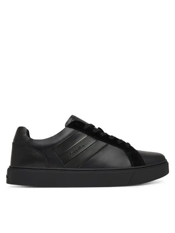 Calvin Klein Calvin Klein Tenisice Classic Cupsole Laceup Tape Lth2 YM0YM01448 Crna