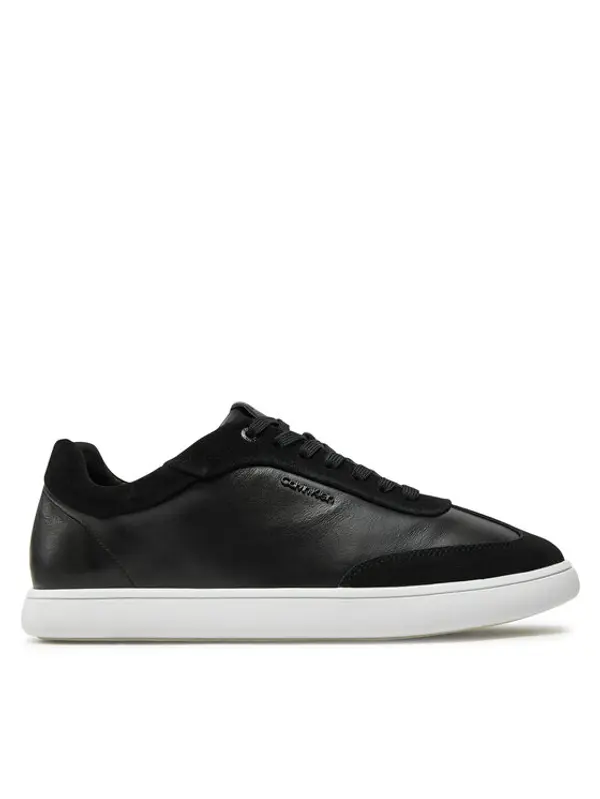Calvin Klein Calvin Klein Tenisice Cupsole Lace Up - Lth Sue Mix HW0HW02435 Crna