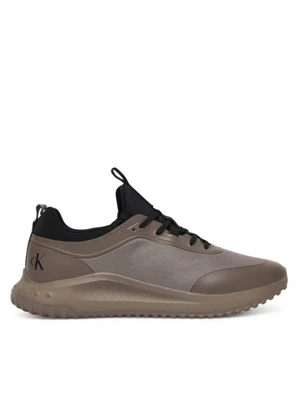 Calvin Klein Calvin Klein Tenisice Eva Runner Laceup Sock Mat Mix YM0YM01443 Smeđa