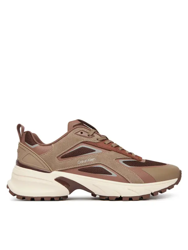 Calvin Klein Calvin Klein Tenisice Hike Runner Ck Stripe Refl Su HW0HW03107 Smeđa