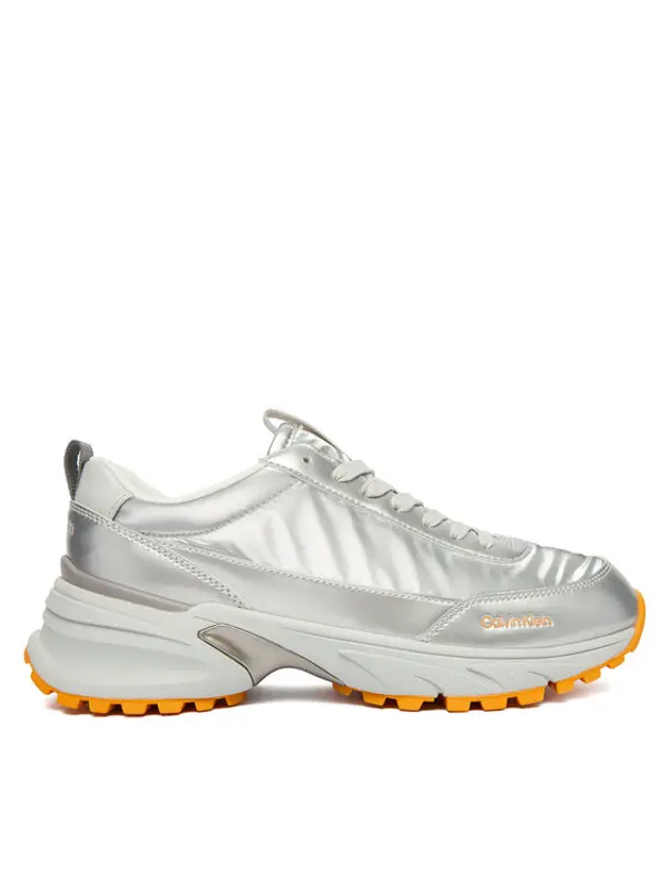 Calvin Klein Calvin Klein Tenisice Hike Runner Lace Up Pearl Ny YW0YW02043 Srebrna