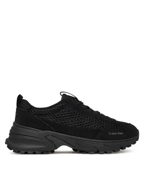 Calvin Klein Calvin Klein Tenisice Hike Runner Lace Up Techmix YW0YW02030 Crna
