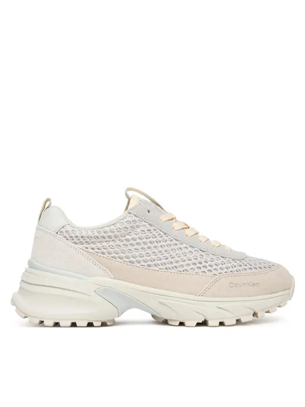 Calvin Klein Calvin Klein Tenisice Hike Runner Lace Up Techmix YW0YW02030 Écru