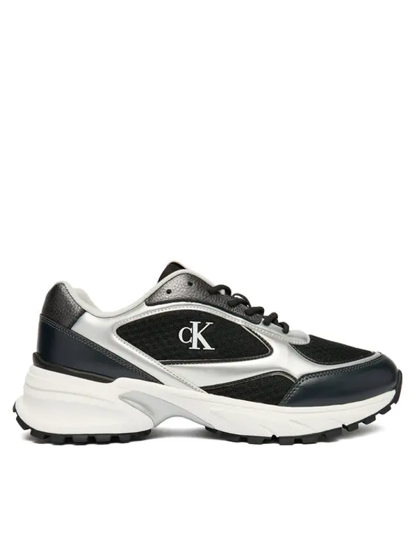 Calvin Klein Calvin Klein Tenisice Hike Runner Laceup Mesh Mix Met YM0YM01402 Crna