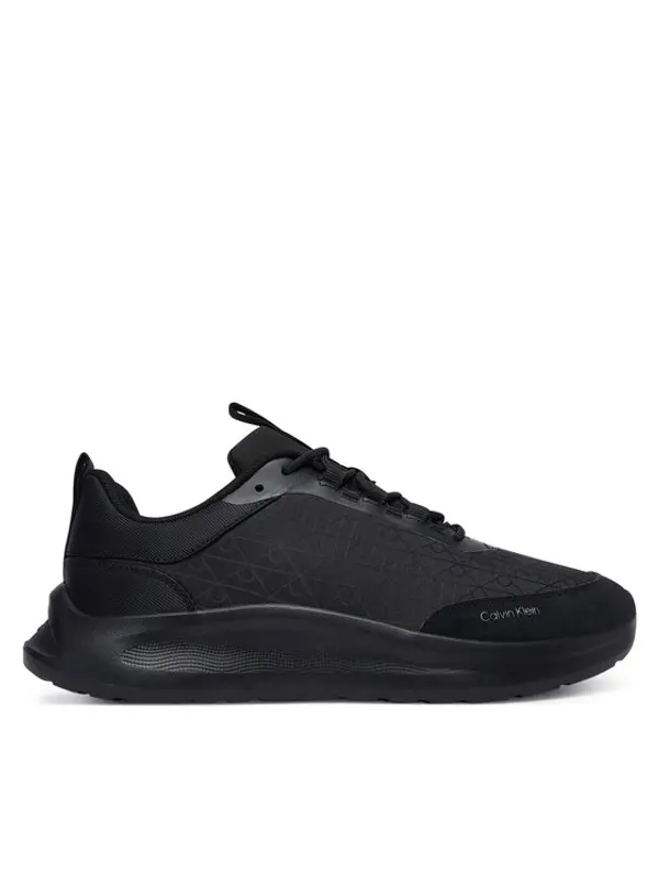 Calvin Klein Calvin Klein Tenisice Light Eva Runn Laceup Aop HM0HM02343 Crna