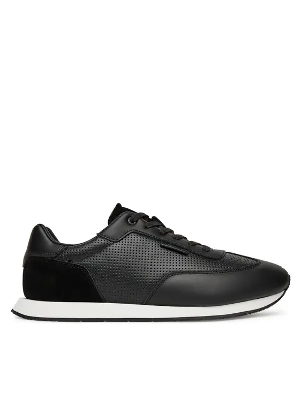 Calvin Klein Calvin Klein Tenisice Low Prof Runn Laceup Perf Lth HM0HM01871 Crna