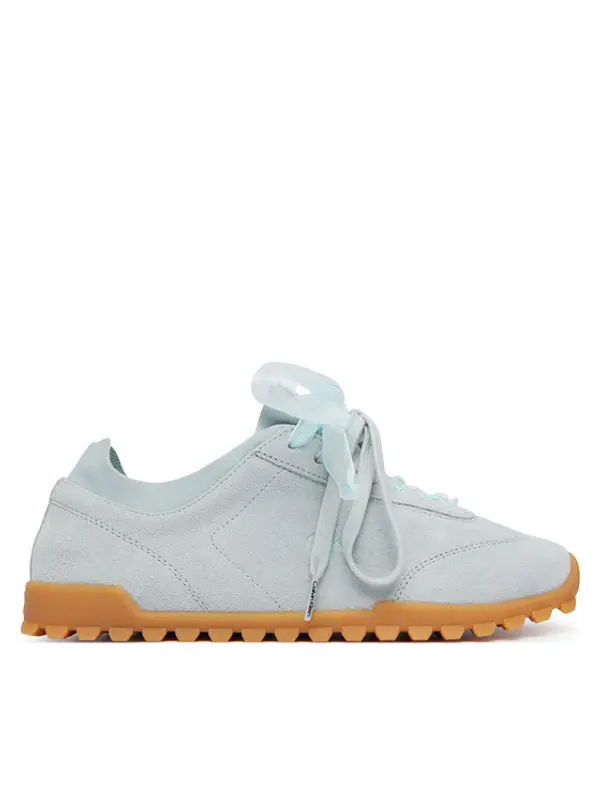 Calvin Klein Calvin Klein Tenisice Low Profile Run Mg Sue Db Laces HW0HW03150 Svijetlo plava