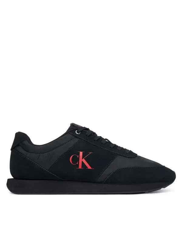 Calvin Klein Calvin Klein Tenisice Retro Runner Band Lth-Su HM0HM02212 Crna
