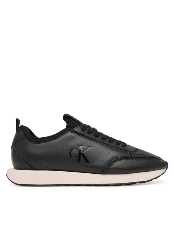 Calvin Klein Calvin Klein Tenisice Retro Runner Sock Panl Lth Neo HW0HW03118 Crna