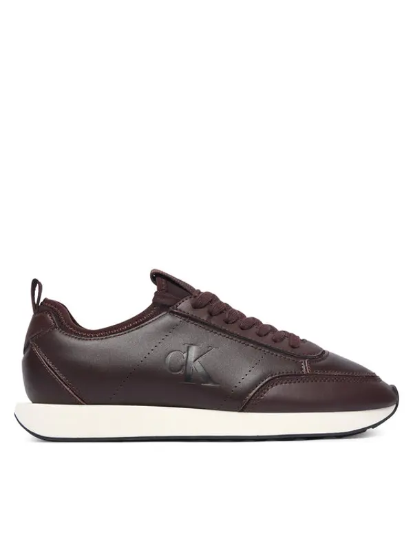 Calvin Klein Calvin Klein Tenisice Retro Runner Sock Panl Lth Neo HW0HW03118 Smeđa