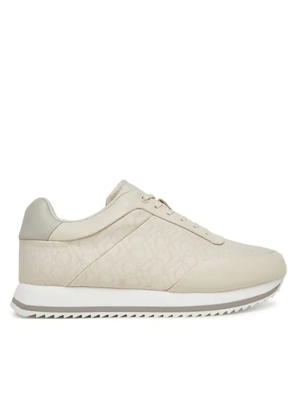 Calvin Klein Calvin Klein Tenisice Runner Lace Up - Jacq HW0HW02413 Écru