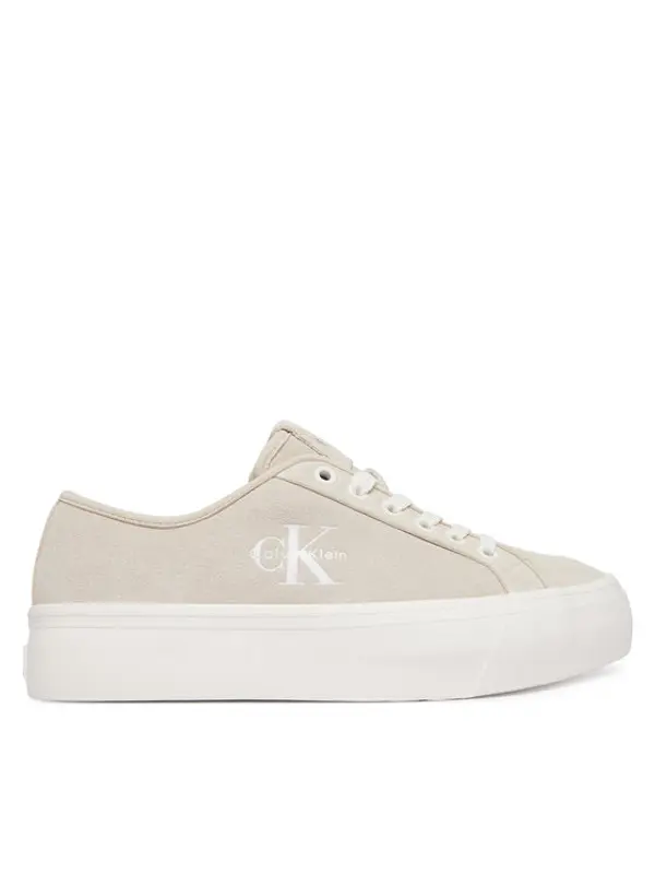 Calvin Klein Calvin Klein Tenisice Vulc Flatf Laceup Suede HW0HW03088 Bež