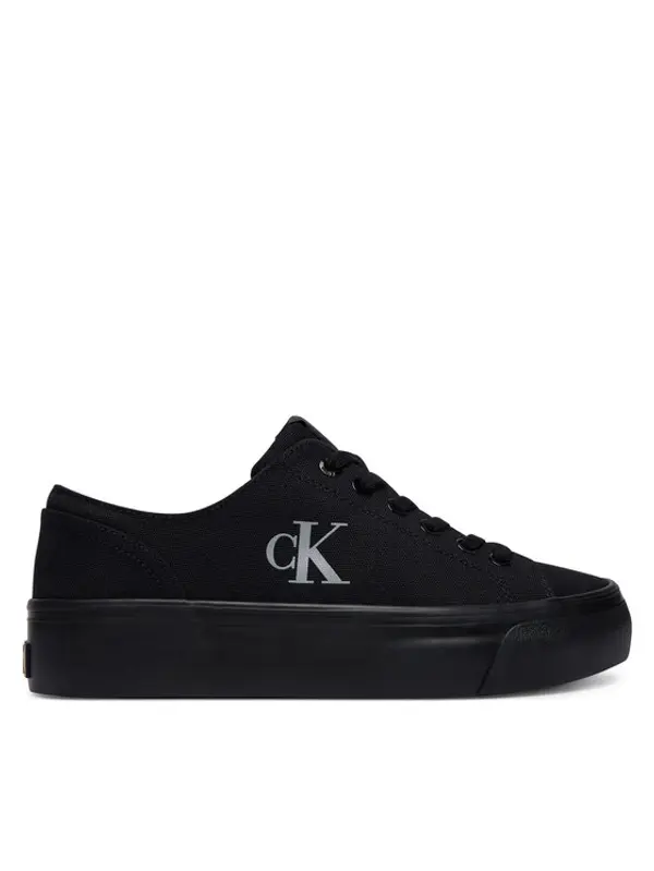 Calvin Klein Calvin Klein Tenisice Vulc Flatform Low Canvas Mg YW0YW01763 Crna