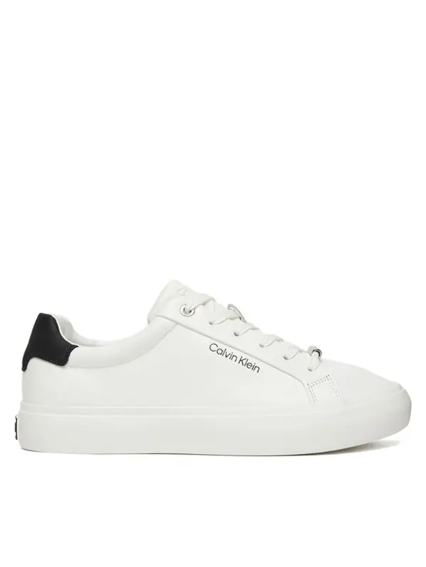 Calvin Klein Calvin Klein Tenisice Vulc Lace Up Lth/Moire Bt HW0HW02747 Bijela