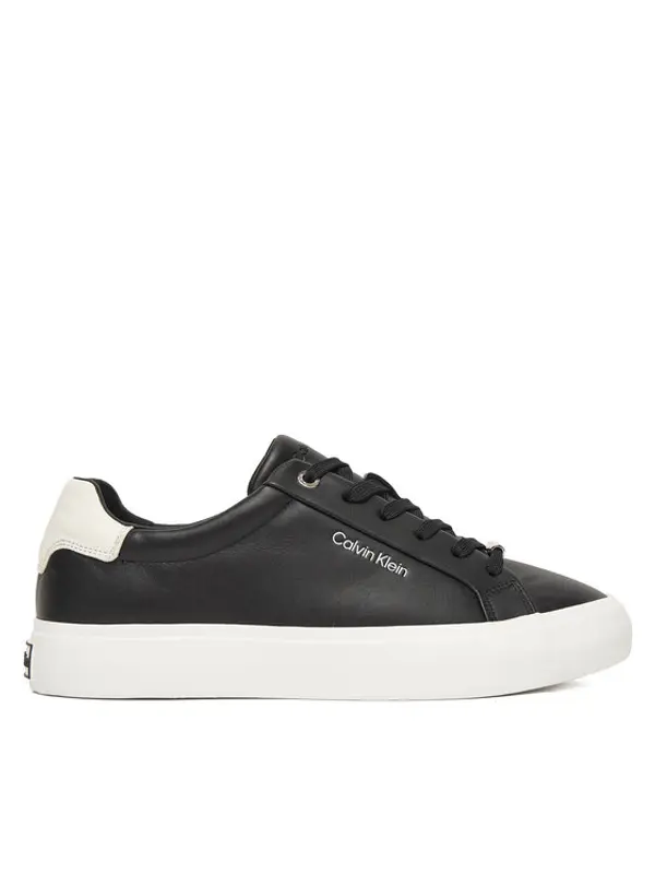 Calvin Klein Calvin Klein Tenisice Vulc Lace Up Lth/Moire Bt HW0HW02747 Crna