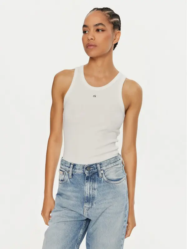 Calvin Klein Calvin Klein Top Graphic K20K208065 Bijela Slim Fit