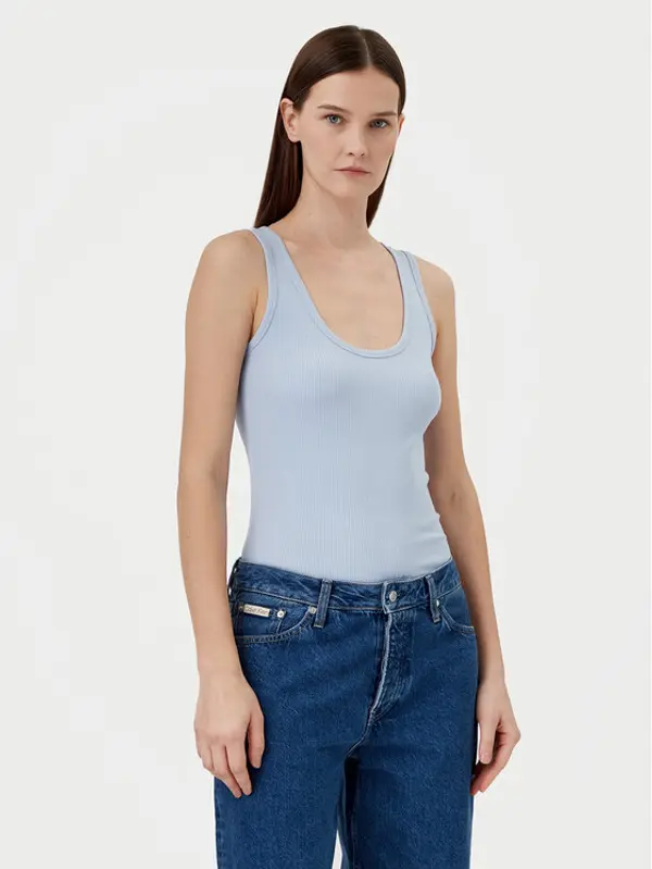 Calvin Klein Calvin Klein Top K20K208246 Plava Slim Fit